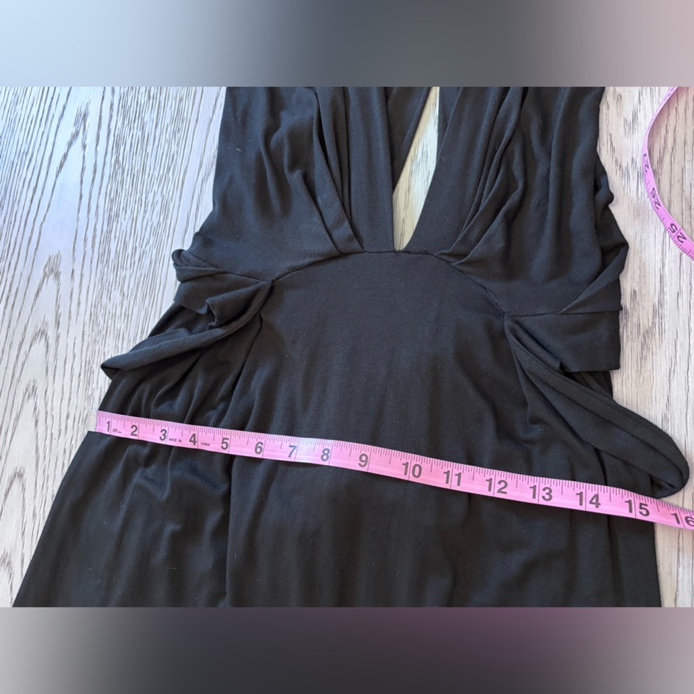 Tart Black Jersey Tie Back Maxi Dress Size M - Picture 11 of 12
